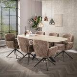 Noxen 5-lys hængelampe sort 123 cm 