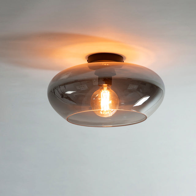 Plafondlampen - Plafondlamp Phil 1 - lichts chroomkleuig glas - Dimehouse