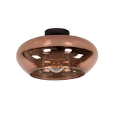 Plafondlampen - Plafondlamp Phil 1 - lichts koperkleuig glas - Dimehouse