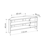 TV Meubels - TV Meubel Thales Mokka Melamine 114x45x36 cm - Dimehouse