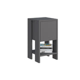 Nachtkastjes - Nachtkastje Ema Antraciet Melamine 30x55x30 cm - Dimehouse