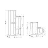 Modulopbygget reol antracit melamin Sule 42x89x20 cm