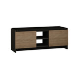 Skoskab Eg med antracitmelamin - seks rum - 110x43x37 cm - Zulla