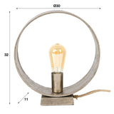 Bordlampe Drom DH Interiør Nikkel LxBxH 34x32x14 Nikkel Hvid fotostørrelsesindikation