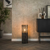 Gulvlampe cylinder Brick 60 cm sort brun 