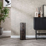 Gulvlampe cylinder Brick 60 cm sort brun 