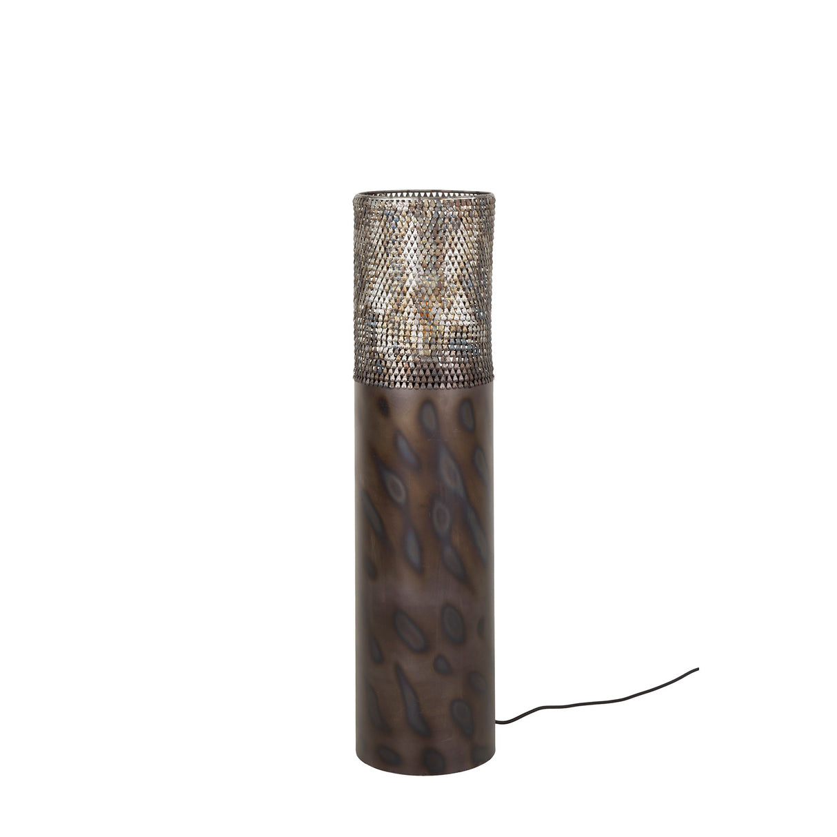 Gulvlampe cylinder Brick 90 cm sort brun 