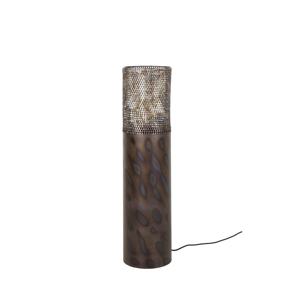 Gulvlampe cylinder Brick 90 cm sort brun 