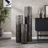 Gulvlampe cylinder Brick 120 cm sort brun 