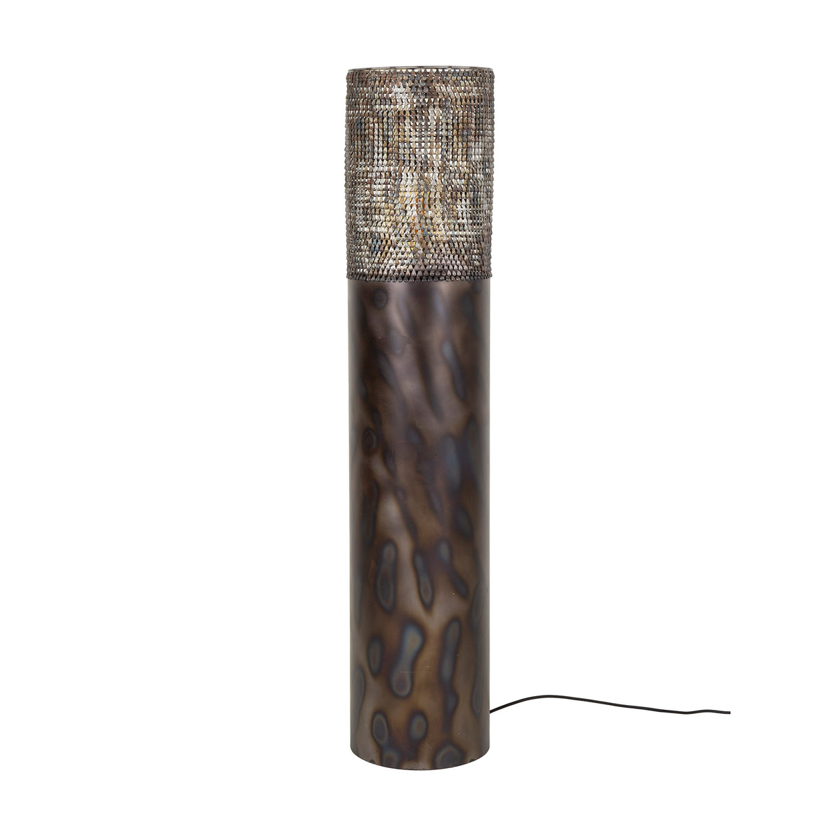 Gulvlampe cylinder Brick 120 cm sort brun 