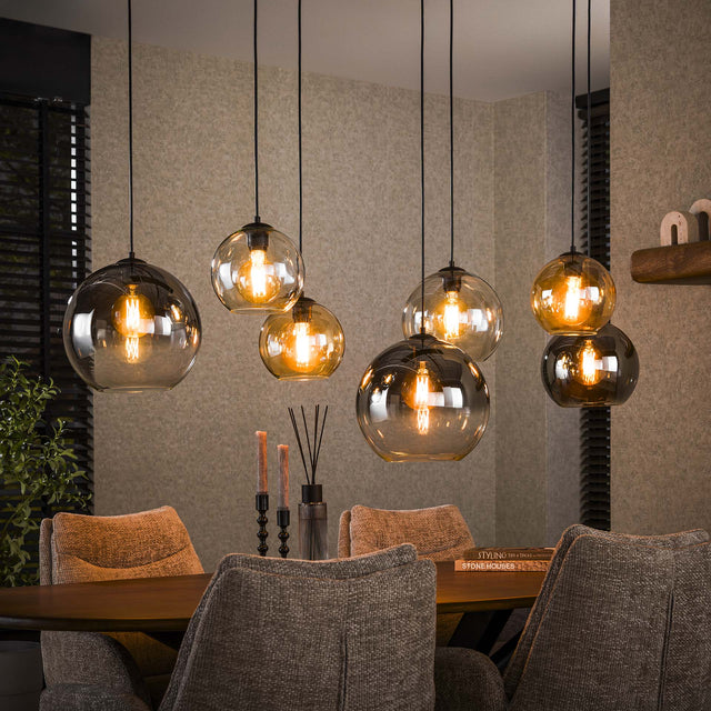 Hanglampen - Moderne Hanglamp Glas 7 - lichts Juliette - Dimehouse