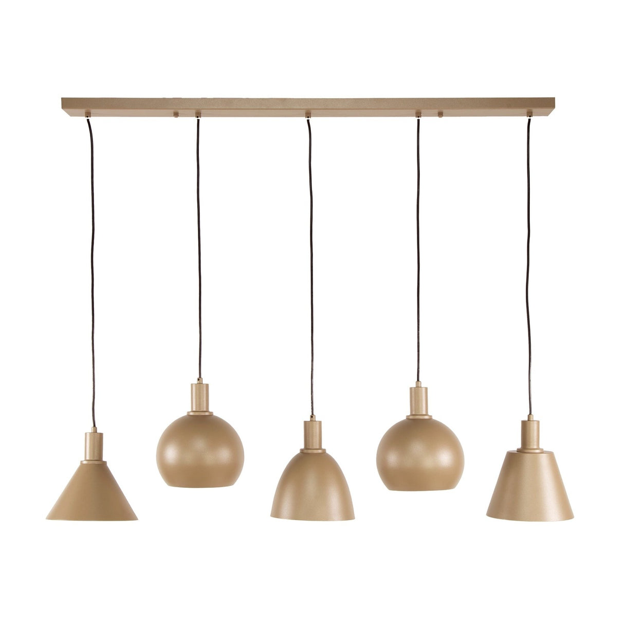 Hængelampe Nova 5-lys - Beige - 120 cm 