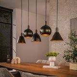 Hængelampe Sienna 5-lys Industriel - Brun 120 cm 
