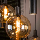 Orbis Tricolore Hængelampe 5+4-lys Sort Metal 