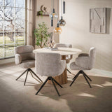 Hanglampen - Hanglamp 5 - lichts getrapt gekleurd glas zwart metaal Valeo - Dimehouse