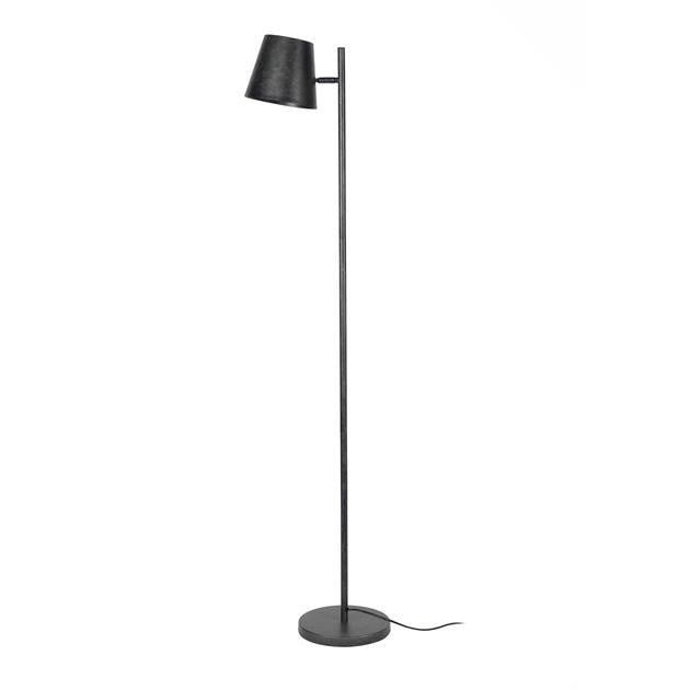 Gulvlampe Sienna DH Interiør Charcoal LxBxH 61x32x25 Metal Hvid foto set forfra