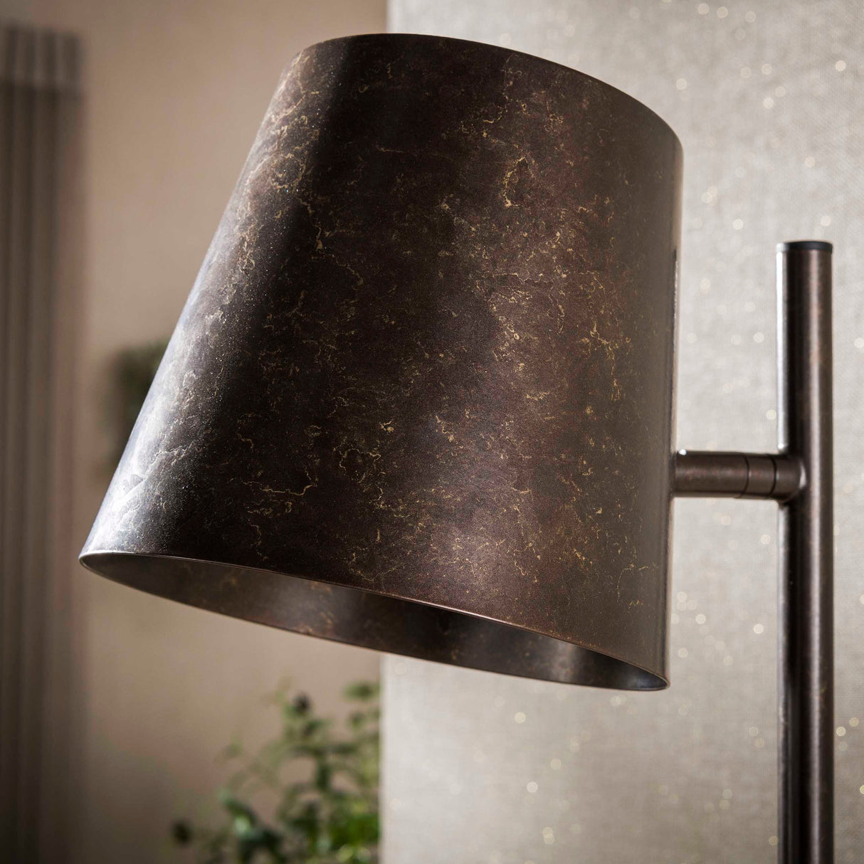 Industriel gulvlampe Sienna metal brun