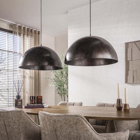 Industriële hanglamp Dacia 2-lichts Bruin Rond 2xØ60 cm