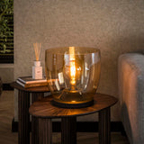 Gulvlampe Dain UP XL Amberfarvet glas 