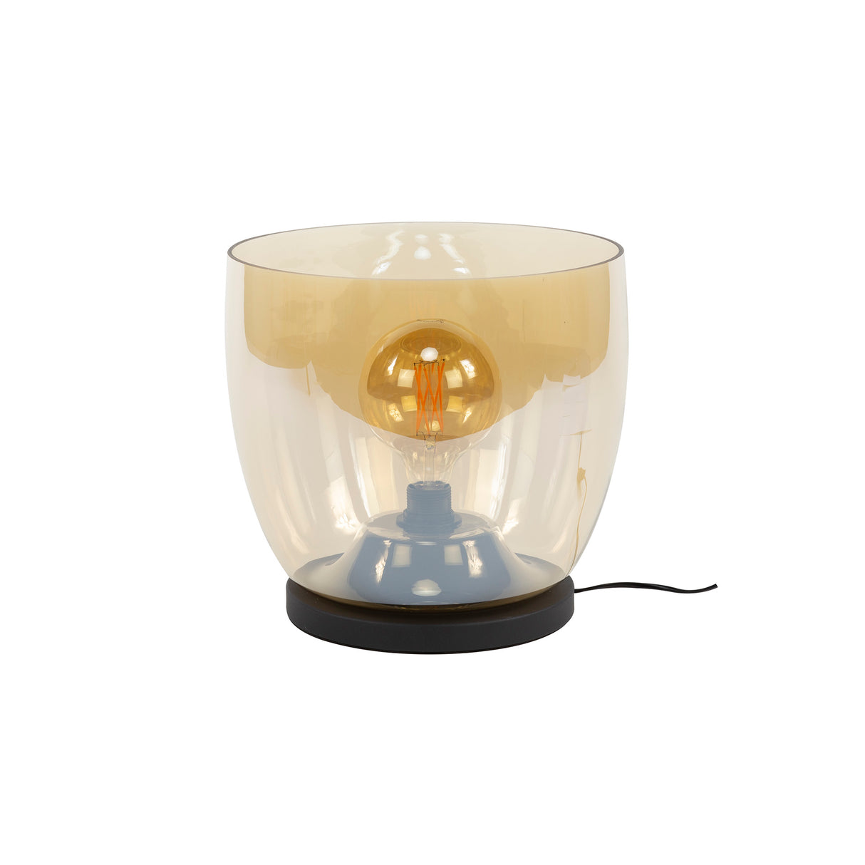 Gulvlampe Dain UP XL Amberfarvet glas 