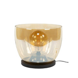 Gulvlampe Dain UP XXL Amberfarvet glas 