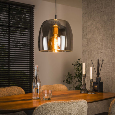 Hanglampen - Hanglamp Dain 1 - lichts chroomkleurig glas - Dimehouse