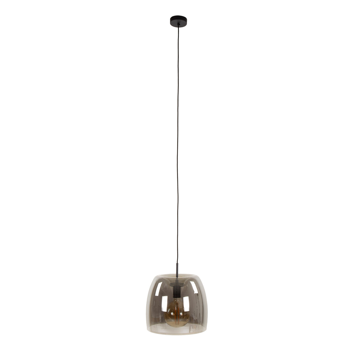 Hanglampen - Hanglamp Dain 1 - lichts chroomkleurig glas - Dimehouse