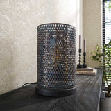 Industriel bordlampe Jay sort brun
