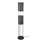 Industriel gulvlampe Armoor 2-lys sort brun