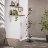 Væglampe Niro 3-lys sort 