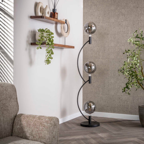 Væglampe Niro 3-lys sort 