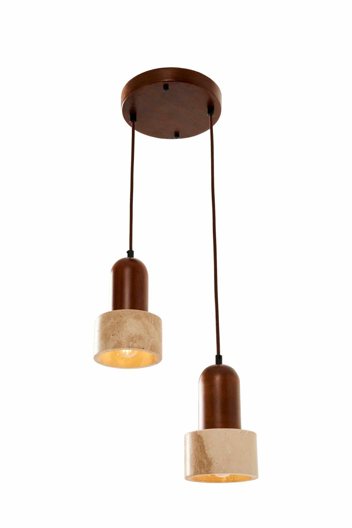 Loer B - Valnød Beige Valnød Travertin Cap