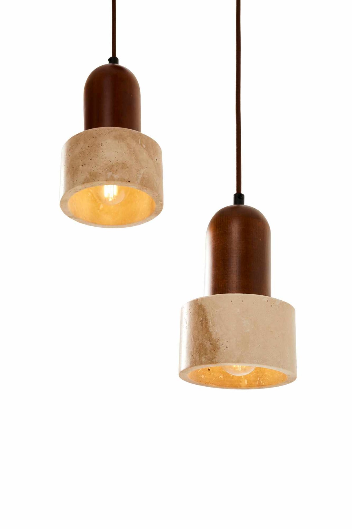 Loer B - Valnød Beige Valnød Travertin Cap