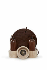 Loer C - Valnød Beige Valnød Travertin Cap