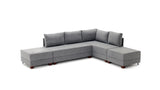 Banken - Slaapbank grijs stof - XXL 280 x 210 - Rechts - Fly - Dimehouse