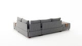 Banken - Slaapbank grijs stof - XXL 280 x 210 - Rechts - Fly - Dimehouse