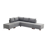 Banken - Slaapbank grijs stof - XXL 280 x 210 - Links - Fly - Dimehouse