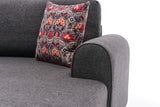 Banken - Slaapbank Antraciet stof - U - bank - XXL 300x202x152cm - Belen - Dimehouse