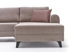Sovesofa Beige stof - U-sofa - XXL 300x202x152cm - Belen