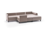 Sovesofa Beige stof - U-sofa - XXL 300x202x152cm - Belen