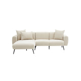 Hjørnesofa Venstre Side Creme