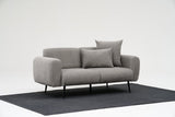 2-personers Sofa Side Lysegrå