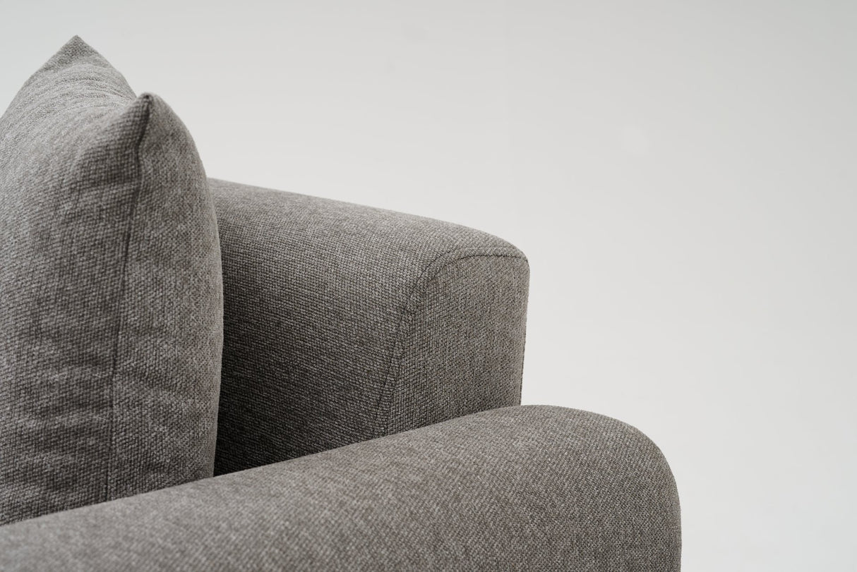 2-personers Sofa Side Lysegrå