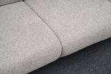 3-personers Sofa Side Lysegrå