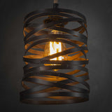 Hanglampen - Industriële Hanglamp Twist Metaal 7 - Lichts - Dimehouse