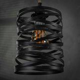 Hanglampen - Industriële Hanglamp Twist Metaal 7 - Lichts - Dimehouse