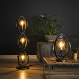 Bordlampe Otan DH Interiør Charcoal LxBxH 48x46x25 Metal Atmosfærisk foto diagonalt set forfra