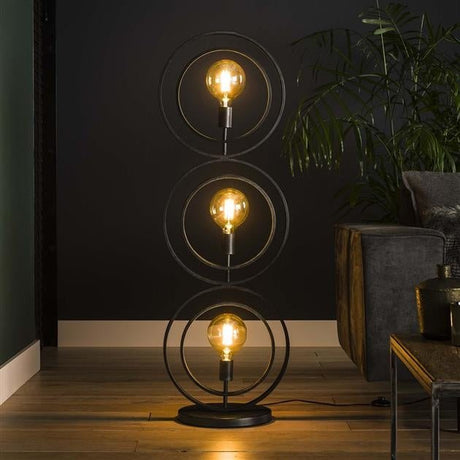 Gulvlampe Otan DH Interiør Charcoal LxBxH 128x45x36 Metal Atmosfære foto set forfra