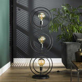 Gulvlampe Otan DH Interiør Charcoal LxBxH 128x45x36 Metal Atmosfære foto set forfra