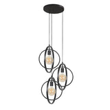 Hængelampe Otan DH Interiør Charcoal LxBxH 48x46x45 Metal Hvid foto set forfra